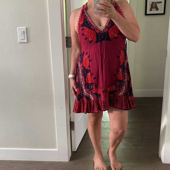 Free People Sleeveless Mini Dress Size L - Picture 1 of 11